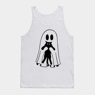 Black Cat Ghost Tank Top